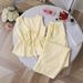 Women's Summer Solid & Striped Outfit Set - Sleeveless Tie-Front Top & Wide-Leg Pants Casual Two-Piece_ecoleips.com