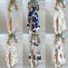 Women's Temperament Printed Shirt Dress Single Breasted Slit Long Skirt Spring Wear Regular Fit Autumn_ecoleips.com