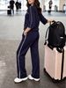Spot Goods Women's Spring Summer Short Sleeve Two Piece Set Fashion Trendy Casual Outfit_ecoleips.com