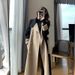 Winter New Style Temperament Thin Contrasting Color Woolen Coat Women_ecoleips.com