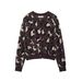 Aria Basics Aria Basics Hot-Selling Cross-Border Women's Round Neck Knitted European And American Style Medium Cardigan Base Shirt_ecoleips.com