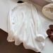 White Old Money Style Shirt For Women, Summer Thin Loose Slimming High-End Cotton Linen Long Sleeve Sun Protection Top_ecoleips.com
