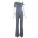 Audday 2024 Summer New Women's Solid Color Casual Sexy Off-Shoulder Comfortable Slim Top And Pants Set_ecoleips.com