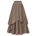 Women's European And American Style Irregular mid Length Skirt with Elastic Waist Trendy Costume for Halloween Hot Selling Foreign Trade_ecoleips.com