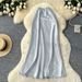 Women's Clothing Satin Skirt High Waist Slim A Line Hip Wrapped Drape Fishtail Mid Length Skirt_ecoleips.com