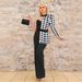 Women's Clothing Sexy Printed One Shoulder Sleeve Elastic Waist Wide Leg Jumpsuit Two Piece Set_ecoleips.com