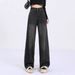 Retro Straight-leg Jeans Women, New Spring/summer Style, Plus Size, Suitable For Pear-shaped Body, High-waisted,_ecoleips.com