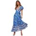 Cross-border Women's Clothing European And American Summer Casual Vacation Printed Sexy Bohemian Long Dress_ecoleips.com