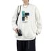 Men's Fleece Lined Crew Neck Sweatshirt Long Sleeve Thick T-Shirt Autumn Winter Hong Kong Style 2023 New Arrival_ecoleips.com