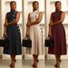 Elegant Temperament European American Waist Stand Collar Sleeveless Button Decoration Dress S10993_ecoleips.com