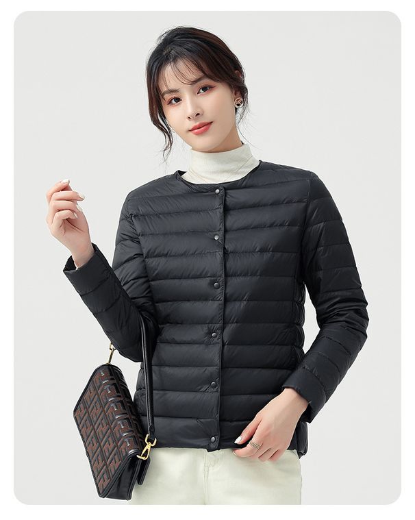 2025 New Cross-Border Lightweight Down Jacket For Women, Autumn Winter Cotton Coat With Light Thin Lining, Fashionable_ecoleips.com