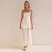 Women's Clothing Elegant Sexy Tube Top Hip Mesh Splicing Solid Color Dress Long_ecoleips.com