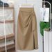 Women's High-Waisted Midi Skirt Spring Autumn New Style Elegant Irregular Bodycon Slit A-Line Skirt For Suit_ecoleips.com