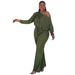 Women's Fashion Jumpsuit With Batwing Sleeves & Drawstring Waist – Oversized Boho Chic One-Piece Romper (Grey/Black/Red/Yellow/Army Green)_ecoleips.com