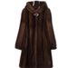 Luxury Faux Mink Coat For Women - Long Hooded Winter Jacket With Elegant Bubble Sleeves (Black/Brown, Plus Size Available)_ecoleips.com