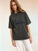 Vintage Inspired Oversized Tee For Women, Soft Touch Casual Top With Relaxed Fit For Daily Outfits_ecoleips.com