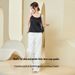 Tangge Summer High Heavyweight 19 Momme Smooth Elastic Ribbon Latex Chest Pad Mulberry Silk Camisole_ecoleips.com