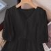 K V-neck Top Looks Slim, Long, Short Sleeved, Waist Cinching, And Versatile Shirt That Covers The Stomach_ecoleips.com