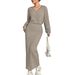 Elegant Casual Style Suit Skirt SetTargeted Vacation Outing Home Leisure Women's Clothing_ecoleips.com