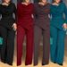 "Sweetheart Jumpsuit – Flowy Long-Sleeve Romper With Straight Leg For Women_ecoleips.com