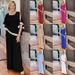 Women's Clothing New Three Piece Round Neck Sequined Color Bat Shirt Wide Leg Pants_ecoleips.com
