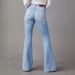 Women's Clothing Washed Hole High Waist Temperament Denim Wide Leg Pants _ecoleips.com