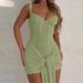 Women's Lace Dress Fashion Sexy V Neck Strap Waist Stitching Hip Suspender New_ecoleips.com