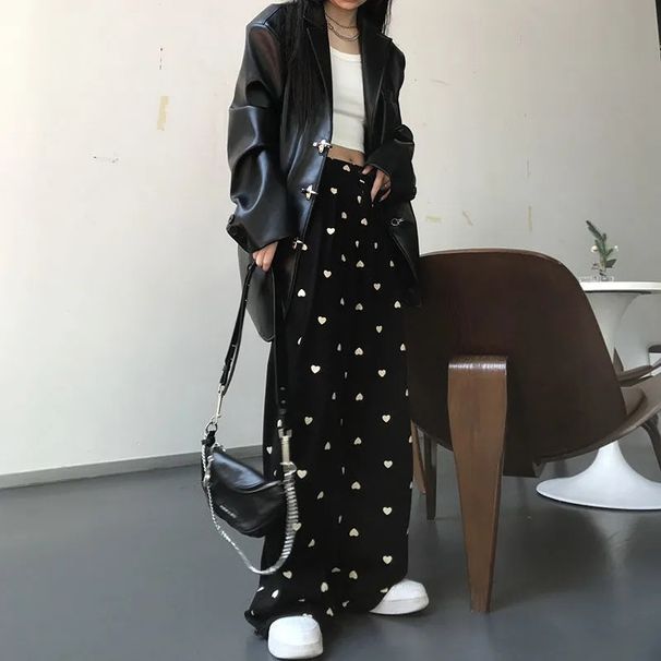 New Summer 2026 American Style Heavyweight Digital Print Slimming Casual Women's Pants Straight Leg Men's Clothing_ecoleips.com