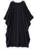 2026 Summer New Oversized Black Vintage Dresses For Women Short Sleeve Loose Casual Long Femme Dress Fashion Elegant Clothing_ecoleips.com