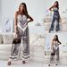 Women's Clothing Summer Fashion Printed Suspender Wrap Chest Positioning Flower Pants Set_ecoleips.com