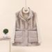 Retro Velvet Waistcoat For Women – Loose-Fit Cotton Vest, Autumn & Winter Casual Coat (White/Brown/Khaki/Black, M-XXL)_ecoleips.com