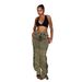 Women's Clothing Straps Drawstring Hot Girl Jeans Trousers_ecoleips.com