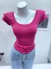 CHAO Women's Slim Fit round Neck Short Sleeve T-Shirt Comfortable Cotton Base Layer Top for Spring/Summer Stylish Flattering_ecoleips.com