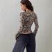 Aria Basics Aria Basics 2025 European And American Fashion Clothing, Sexy Design, Retro Camouflage Branch Pattern, Ultra U-neck, Slim Fit,_ecoleips.com
