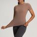 New Women's Clothing Yoga Clothes For Women, Style, Slim Fit, Short Sleeved Tops, High Elastic, Light Sports Fitness Clothes_ecoleips.com