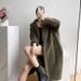 Luxury Teddy Coat Women's Long Alpaca Wool Winter Coat With Oversized Silhouette, Polo Collar, And Pockets_ecoleips.com