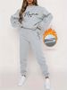 Women's Autumn/Winter Hip Hop Casual Street Mama Letter Pattern Printed Round Neck Sweatshirt+Sweatpants Warm Set-659_ecoleips.com