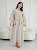 Women's Large Size Embroidered Sequin Abaya, European And American Style, Cross-Border Arabic Dubai New Design, Muslim Long Robe_ecoleips.com