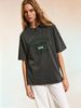 Women’s Vintage Style Oversized T-Shirt, Washed Casual Streetwear Tee For Spring & Summer_ecoleips.com
