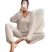 New Autumn/Winter Trend: Knit-Trimmed Long-Sleeve V-Neck Sweater With Loose-Fitting Casual Design_ecoleips.com