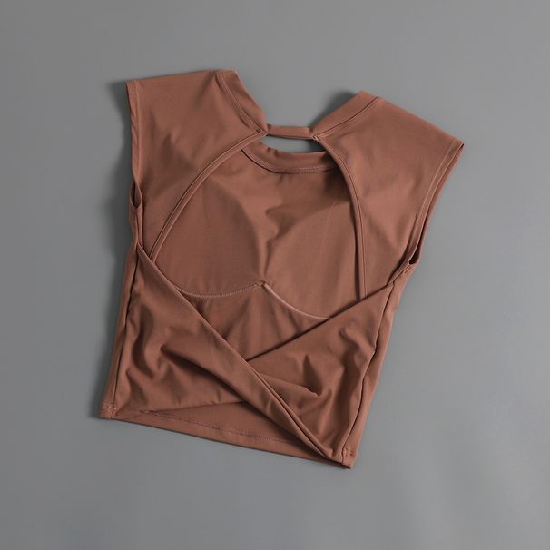 Women's Clothing Sports Underwear For Women, Beautiful Back And Waist Yoga Wear Vest, One Piece Running Shockproof Outer Wear Fitness Bra Bra_ecoleips.com