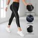 Women's Clothing High Waist Sports Fitness Pants With Hemmed Sides Long Pants With Hip Lifting And Abdomen Shaping Yoga Pants Peach Tights_ecoleips.com