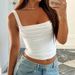 Women's Fashion Strappy Slim-Fit Tank Top Trendy Streetwear Breathable Stylish Top in 7 Colors Size S-XXL_ecoleips.com