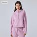 Women's Clothing Warm Plus Velvet Sports Sweater Hooded Half Zip Loose Yoga Clothes Fitness Sports Jacket_ecoleips.com