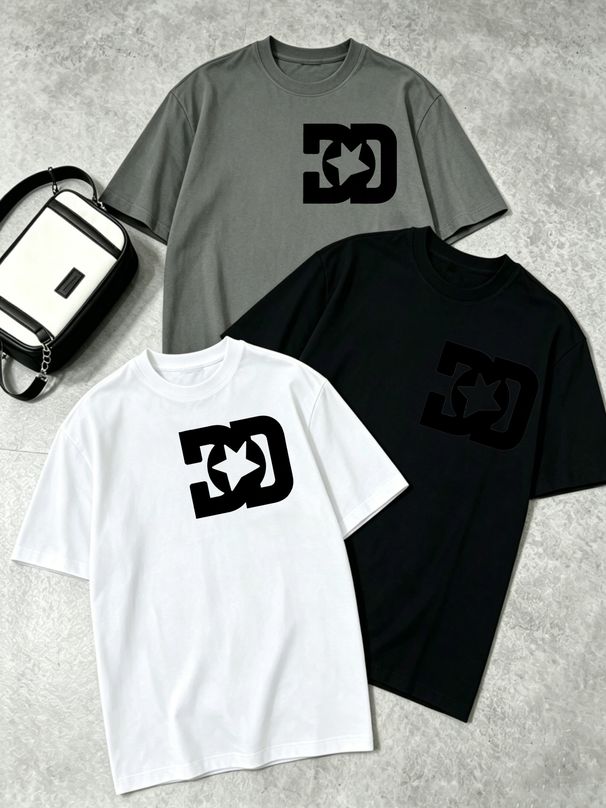 Women’s 3-Pack Long Hem Oversized Crew Neck T-Shirts, Fluffy Soft Cotton Short Sleeve Tops, Loose Flowy Casual Tees For Hide Belly Streetwear_ecoleips.com