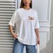 Women's Casual Round Neck Short Sleeve T-Shirt Multi-Color Style Fashionable Sports Top Solid Printed Loose Fit_ecoleips.com