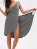 Aria Basics Aria Basics , , : Popular European And American Sexy Beach Wrap Vacation Dresses, Striped Strap Dresses_ecoleips.com