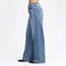 Women's Embroidered Low Rise Jeans High Street Style Trendy Trousers Washed Loose Straight Leg Pants European American Style_ecoleips.com