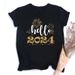Summer European And American Cross-border Foreign Trade Wholesale T-shirts, Round-neck Casual Plus-size Loose_ecoleips.com