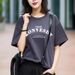 Women's New Summer Style Cotton T-Shirt Short Sleeve Breathable Loose Fit Trendy Brand Top with Straight Shoulders Unique American Style_ecoleips.com